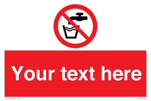 Custom prohibition not drinking water